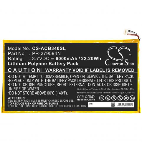 Batería para tableta acer iconia one 10 b3 a40