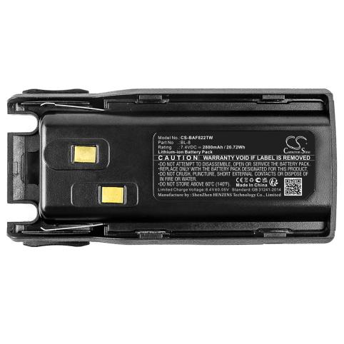 Bateria talkie walkie baofeng uv 82l