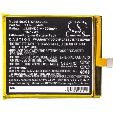Batería para teléfono crosscall lpn385440 trekker x4