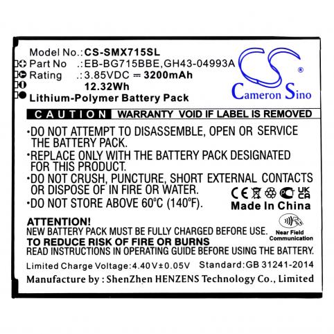 Batería para teléfono samsung eb bg715bbe galaxy xcover pro
