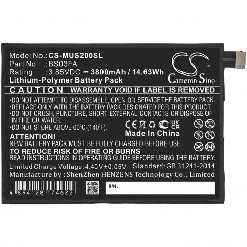 Batería para teléfono xiaomi bs03fa black shark 2