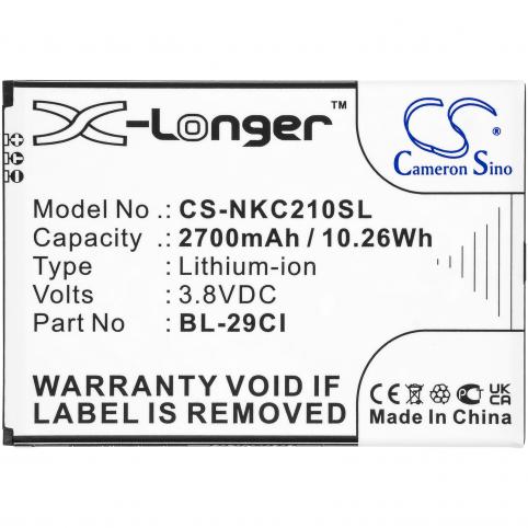 Batería para teléfono nokia bl 29ci c21
