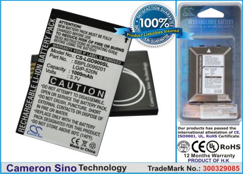 Batería para teléfono lg gd900 gd900 crystal bl40 chocolate
