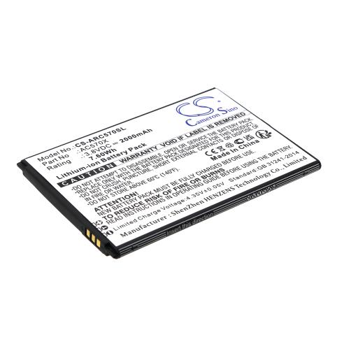 Batería para teléfono archos ac570x oxygen 57