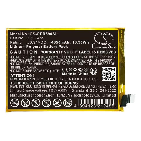 Bateria telefono oppo reno12