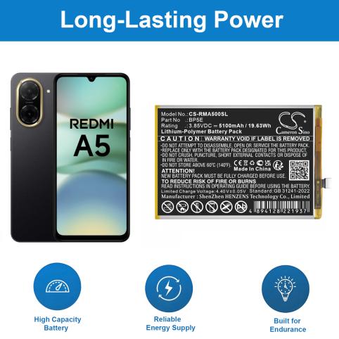 Batería para teléfono redmi bp5e a5 4g