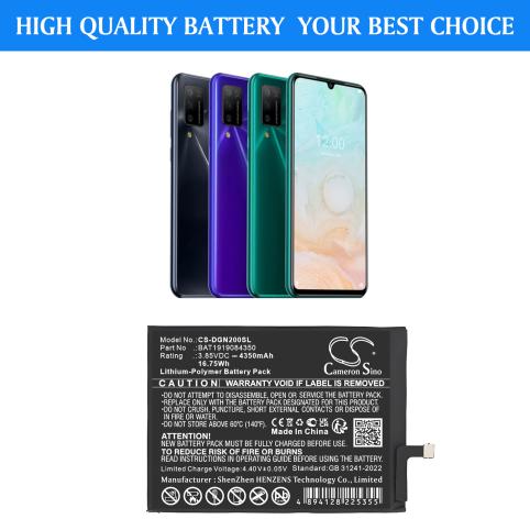 Batería para teléfono doogee n20