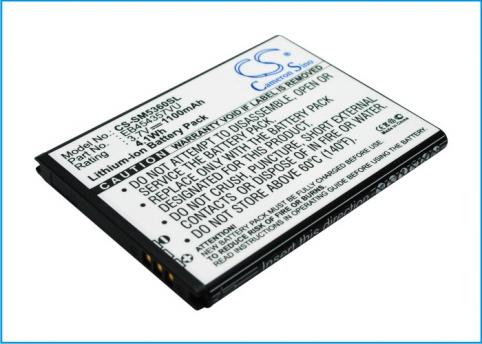 Batería para teléfono samsung gt s5360 galaxy y