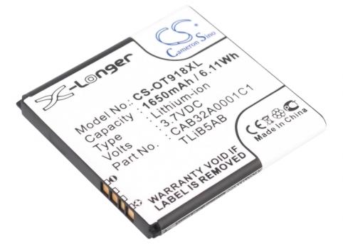 Batería para teléfono alcatel ot 918 mix one touch 918 mix
