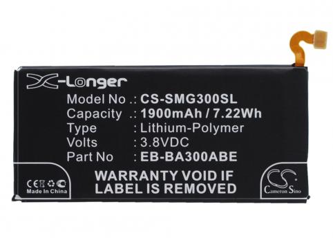 Batería para teléfono samsung sm a300fu