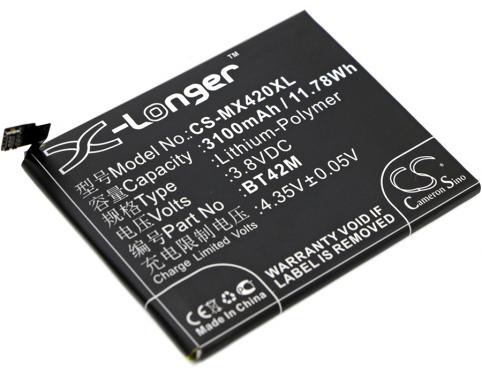 Bateria telefono meizu m1 metal