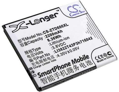 Bateria telefono zte d6 dual sim td lte