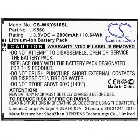 Bateria  wiko k560 w-k560