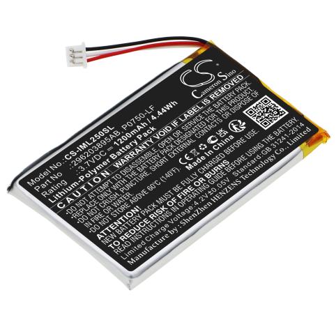 Batería para ingenico 296203895ab link 2500