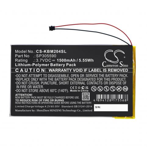 Batería para kobo sp305590 aura hd