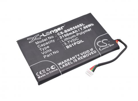 Batería para barnes noble b01pqil bnrv500